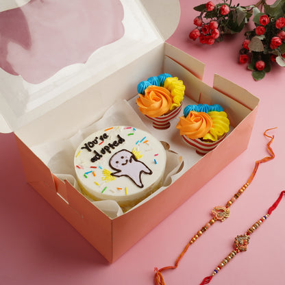 Rakhi Theme Bento & Cupcake Box