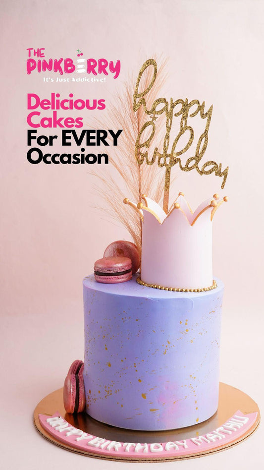 Birthday Crown Cake [Eggless]