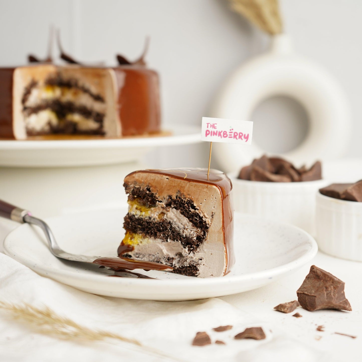 Italian Chocolate Cake with Butterscotch Nuts