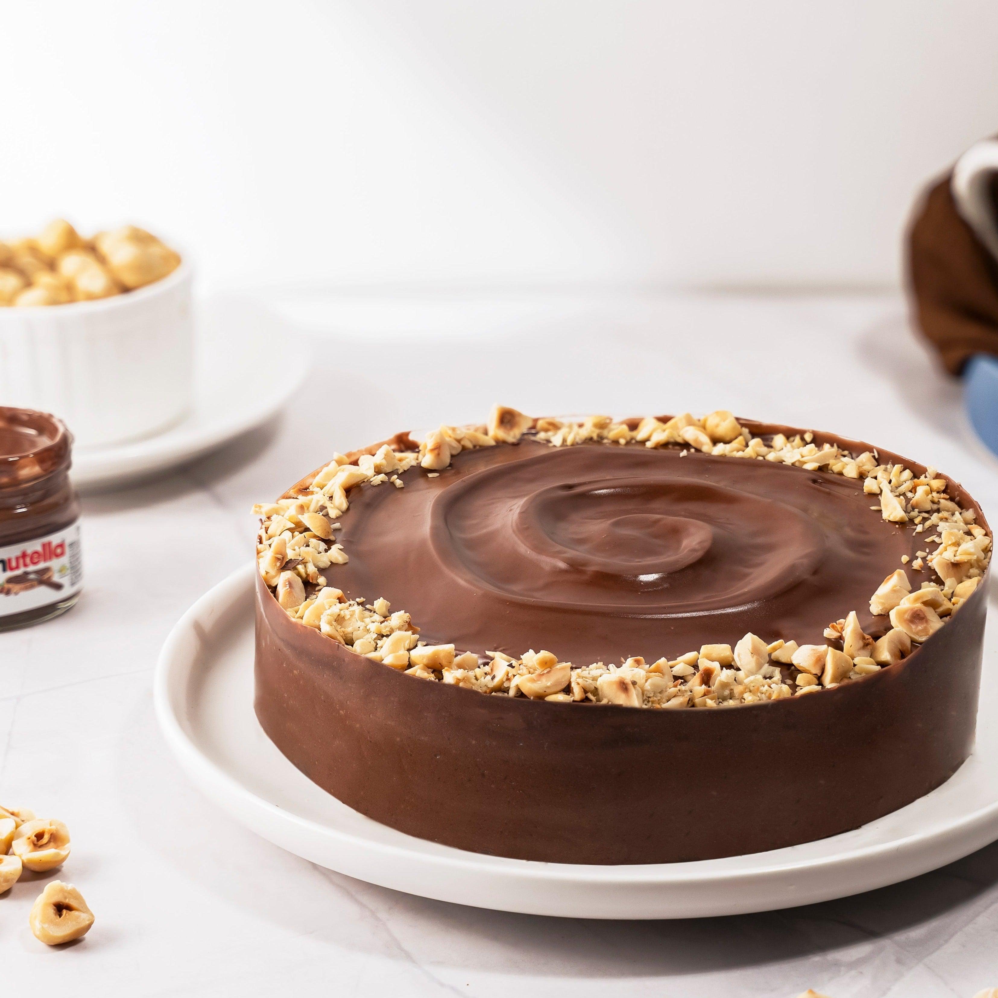 Vegan Chocolate Hazelnut Cake - Domestic Gothess